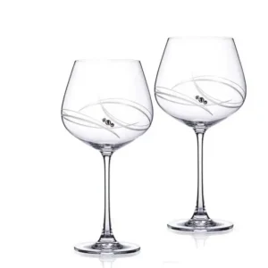 sklenice na víno 610 ml Swarovski sada 2 ks