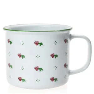 velký porcelánový hrnek s drobnými kvítky