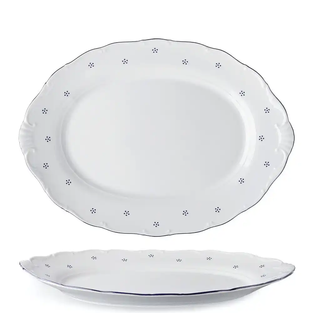 porcelánový podnos 36 cm Valbella modrá