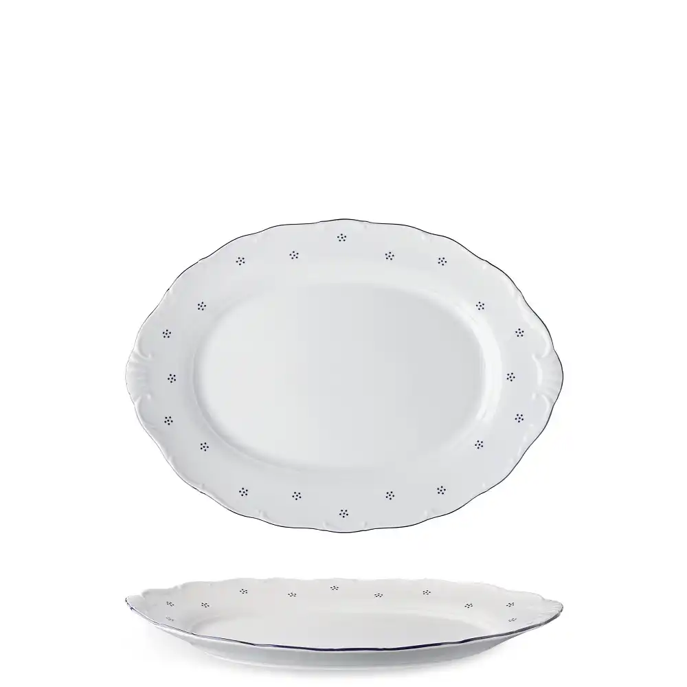 porcelánový podnos 32 cm Valbella modrá