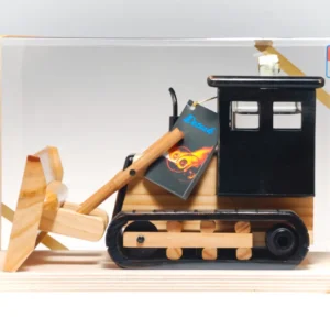 dárková slivovice bagr dřevěný model slivovice LOR 40 procent v bagru