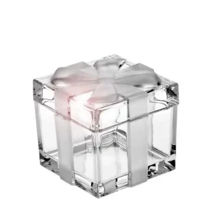 Crystal Bohemia Dóza z českého křišťálu 12 cm Mašle