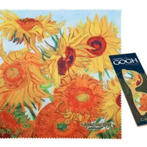 designová utěrka na brýle Van Gogh Slunečnice