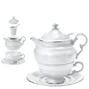 porcelánová konvička na čaj