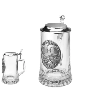 Půllitr s víčkem k 40. narozeninám – luxusní dárek pro muže