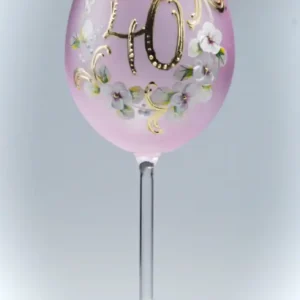 Výroční sklenice ke 40. narozeninám