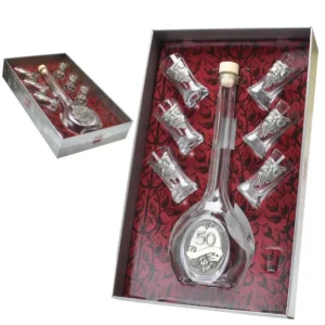 Luxusní dárkový nápojový set k 50. narozeninám od značky Artina
