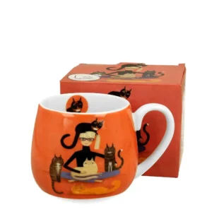 hrnek baňatý s kočkami