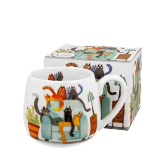 Hrnek baňatý Kočky na křesle