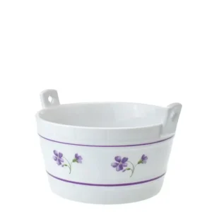 Porcelánová miska ve tvaru díže dekor Fialky Dubí