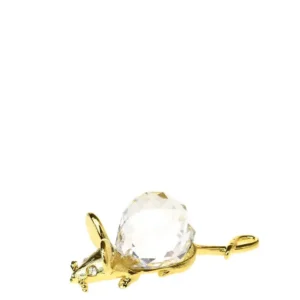 Dárková figurka myš ve zlaté barvě