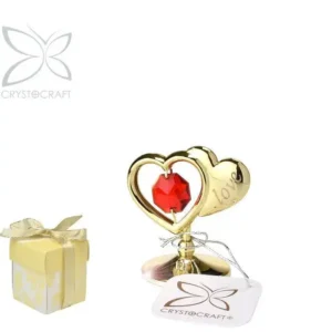 dekorace srdíčka zlatá