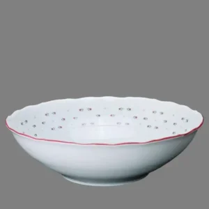 Porcelánová miska kompotová Francesca s dekorem růžiček