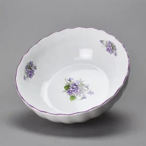 Porcelánová mísa 24 cm dekor Fialky Dubí