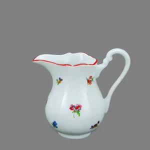 Porcelán Dubí Mlékovka 250 ml rakouská házenka s červenou linkou