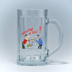 Pivní půllitr s vtipem Ruda Pivrnec