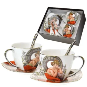 Dárková sada šálek na kávu Mucha