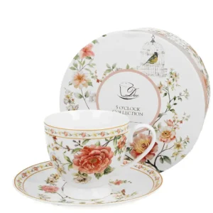 Duo Gifts Porcelánový šálek 220 ml s podšálkem Carissima