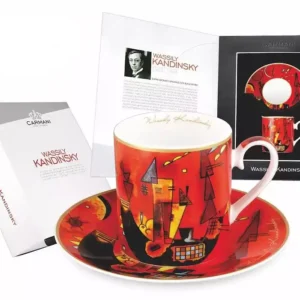 Šálek 0,20 L s podšálkem Wassily Kandinsky - červený