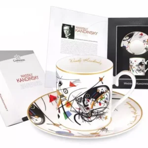 porcelánový šálek s podšálkem Kandinsky