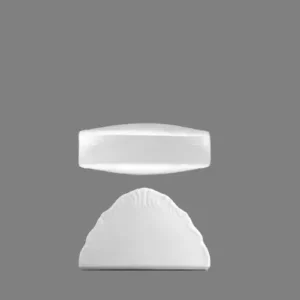 G.Benedikt Porcelánový stojánek na ubrousky 10,5 cm Verona bílá