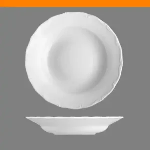 Talíř hluboký 24 cm Verona bílá, G. Benedikt 1882