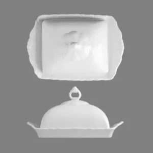 G.Benedikt Porcelánová máslenka Verona bílá VER9811K