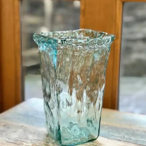 Váza hranatá Pandora z recyklovaného skla