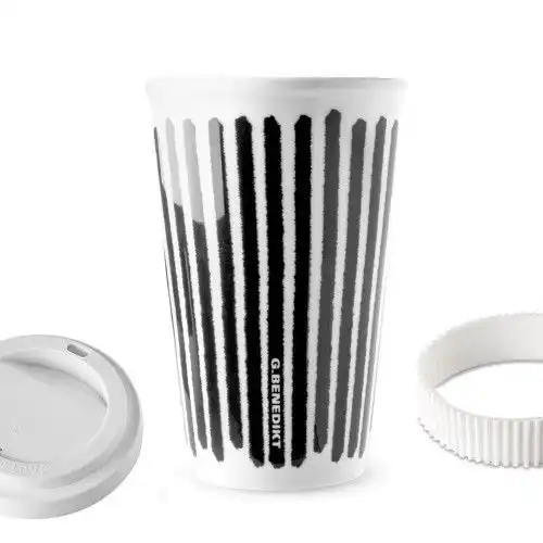 G.Benedikt Cestovní porcelánový pohárek na kávu 440 ml X9043