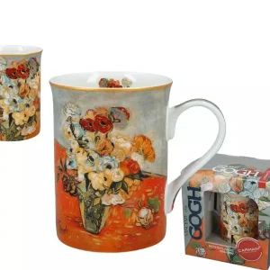 porcelánový hrnek Van Gogh Růže a sasanky