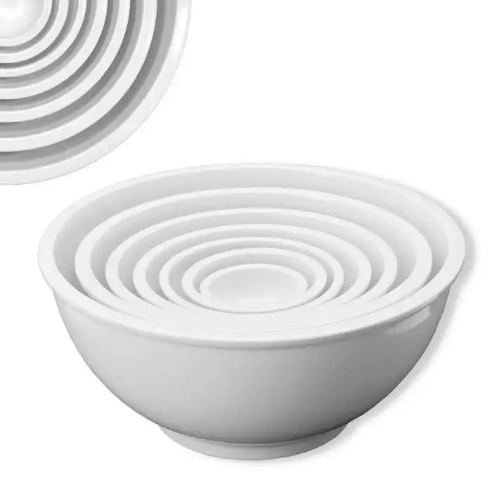 pohled na velikost porcelánové mísy