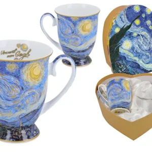 sada porcelánových hrnků 360 ml Van Gogh Noční obloha