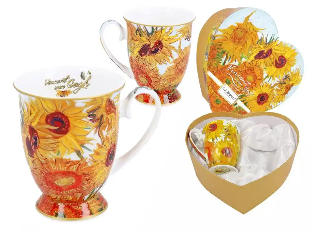 sada porcelánových hrnků 360 ml Van Gogh Slunečnice