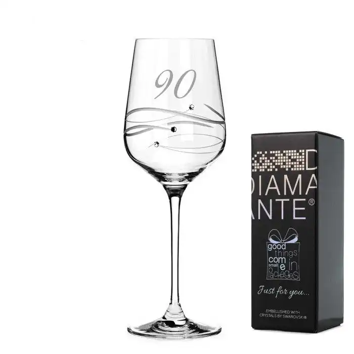 Swarovski sklenice k 90. narozeninám v dárkové krabičce