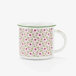 porcelánový hrnek 380 ml s dekorem plané růže