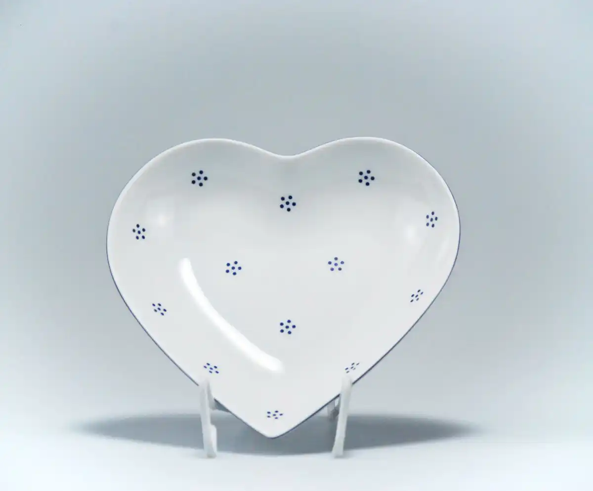 porcelánová miska srdce
