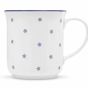 Porcelánový hrnek golem s dekorem modrých teček Valbella modrá 1500 ml